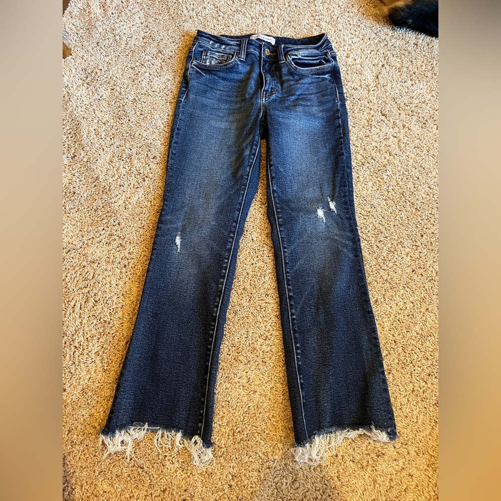Flying Monkey Distressed Ankle Jeans